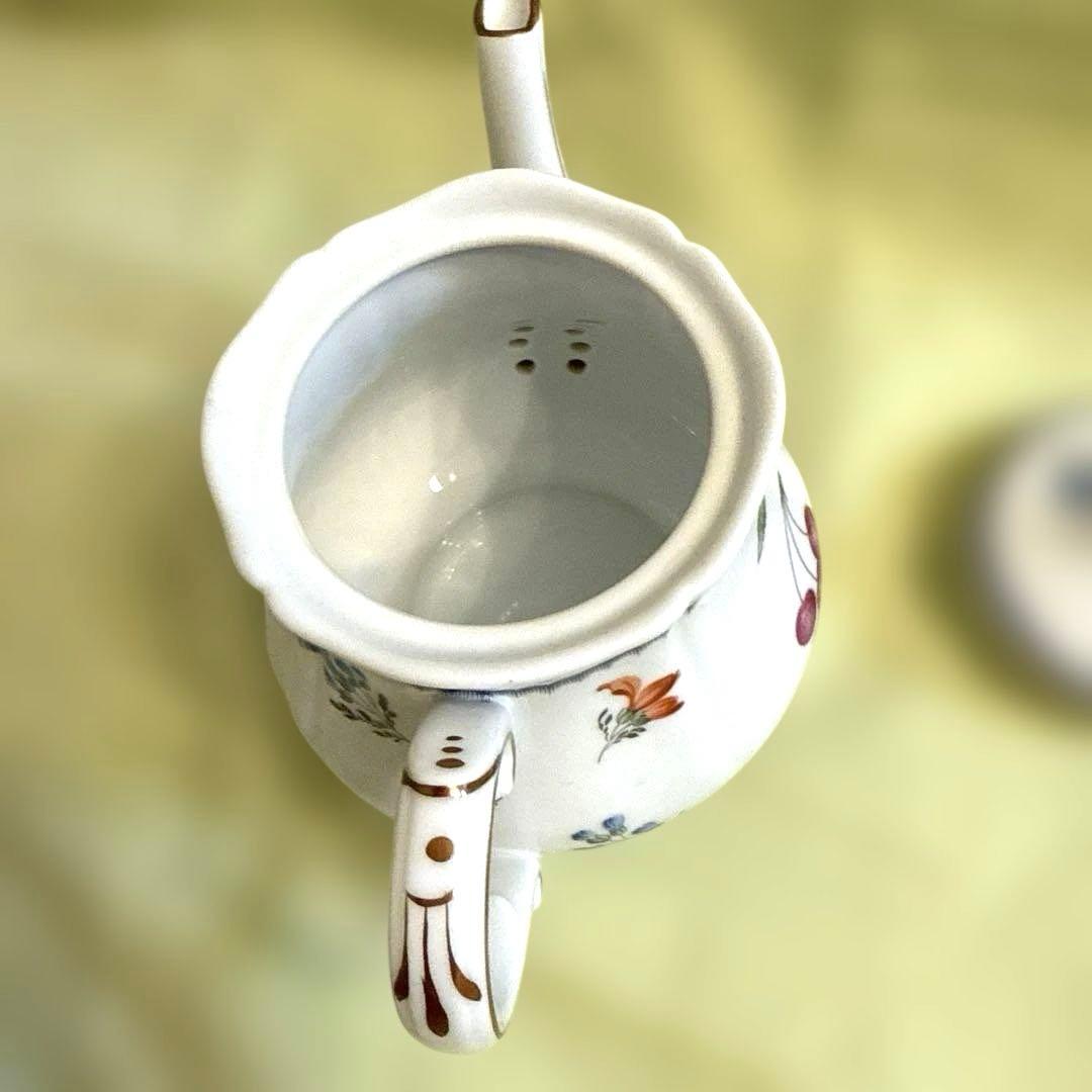 ジノリ　イタリアンフルーツ　ティーポット　金継ぎ用