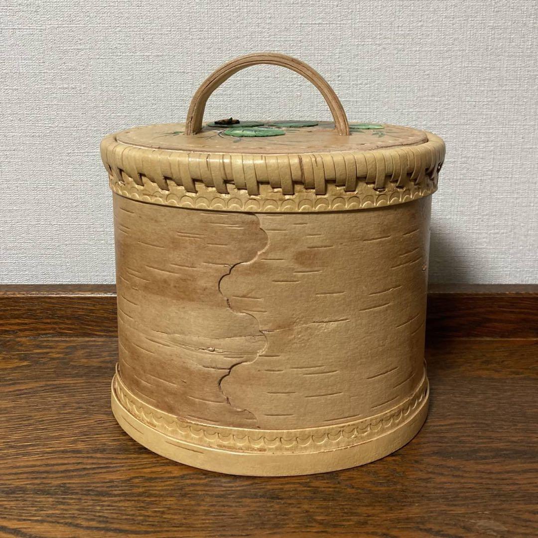 ロシア雑貨☆白樺 ベレスタ収納ボックスA ハンドペイントbox マトリョーシカ