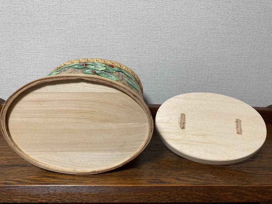 ロシア雑貨☆白樺 ベレスタ収納ボックスA ハンドペイントbox マトリョーシカ