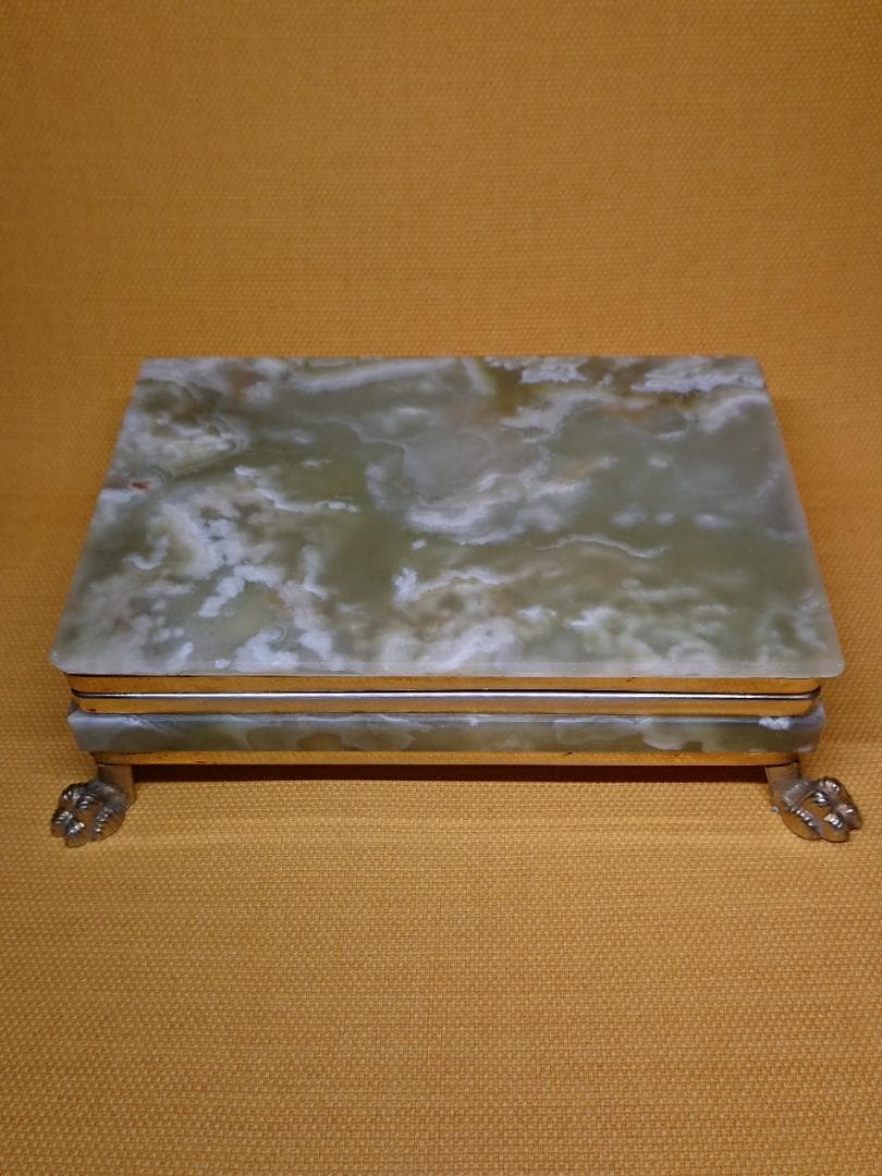 天然石　宝石箱　小物入れ　イタリア　置物　インテリア　工芸品　美術品　A1325