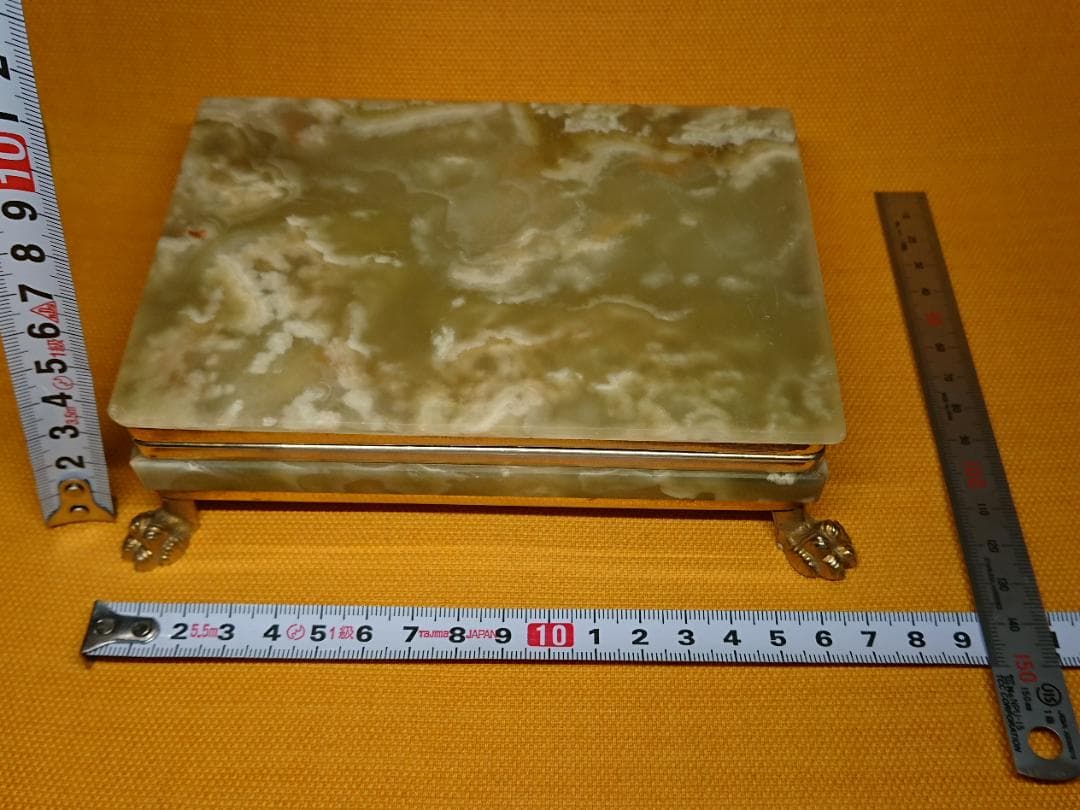 天然石　宝石箱　小物入れ　イタリア　置物　インテリア　工芸品　美術品　A1325