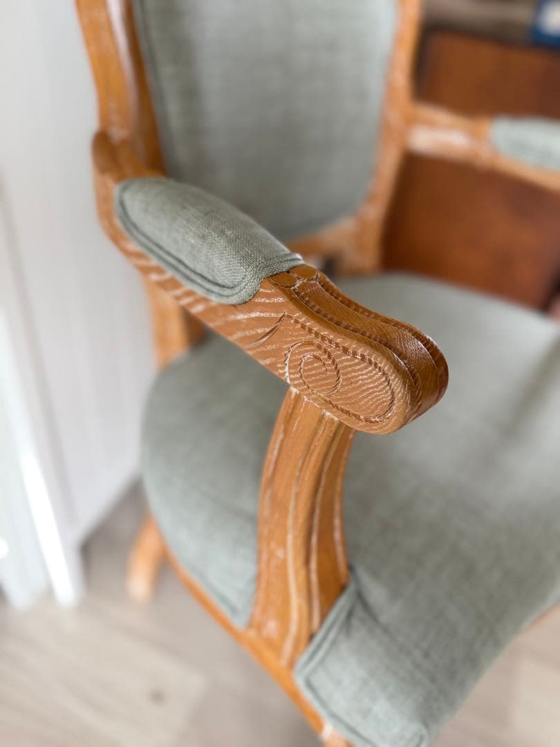 シャビーシック スタイリングチェア LUMINOUSアッシュグレー アームチェア