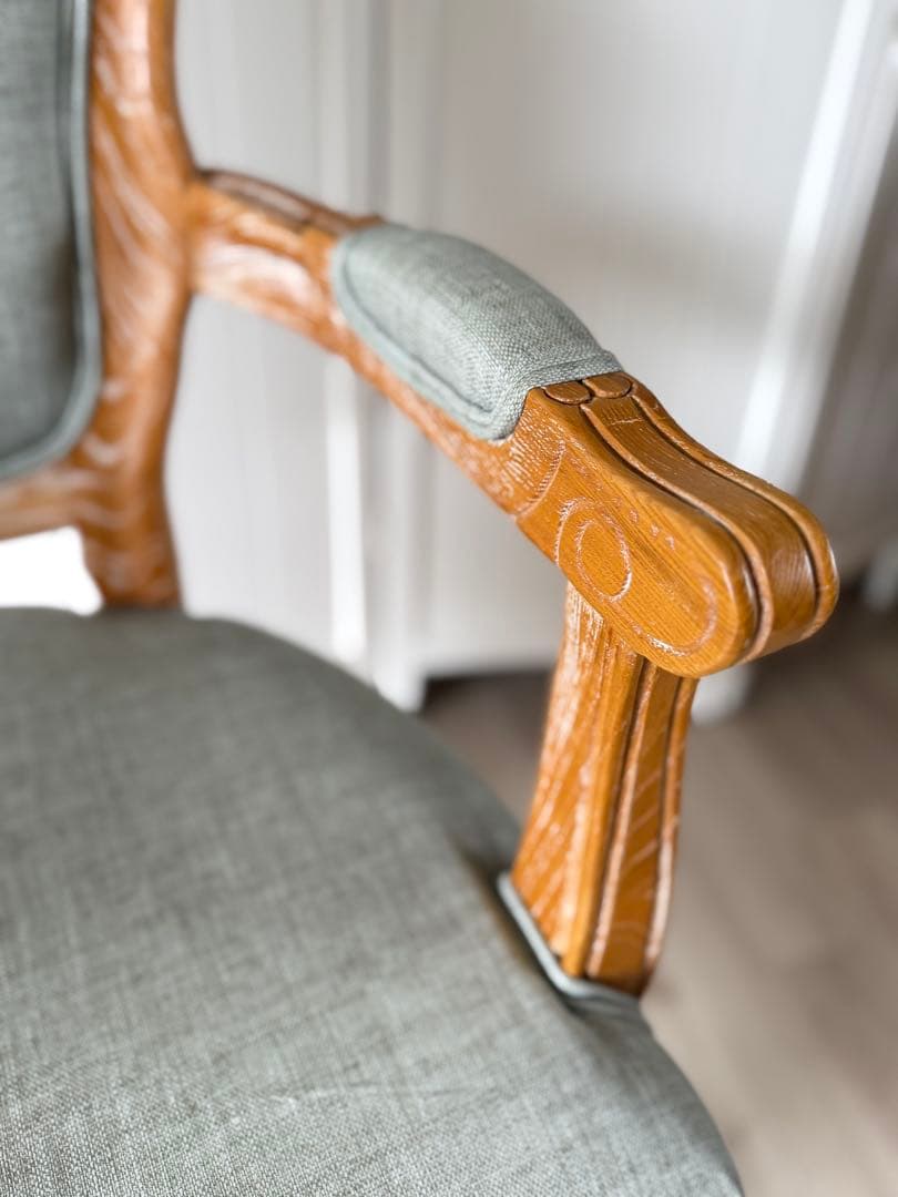 シャビーシック スタイリングチェア LUMINOUSアッシュグレー アームチェア