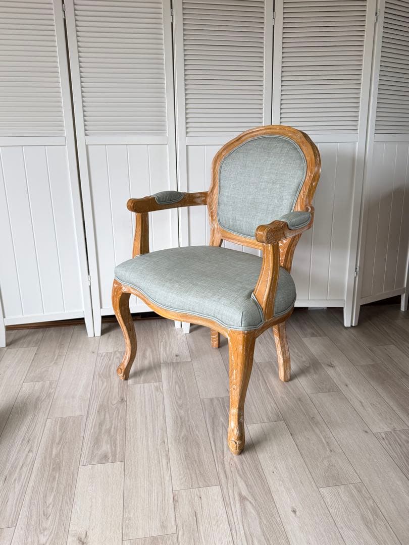 シャビーシック スタイリングチェア LUMINOUSアッシュグレー アームチェア