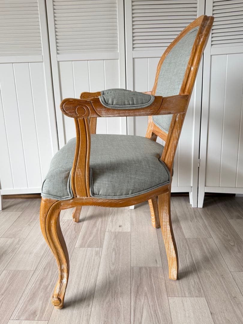 シャビーシック スタイリングチェア LUMINOUSアッシュグレー アームチェア