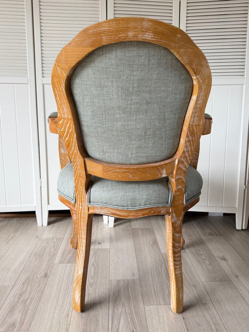 シャビーシック スタイリングチェア LUMINOUSアッシュグレー アームチェア