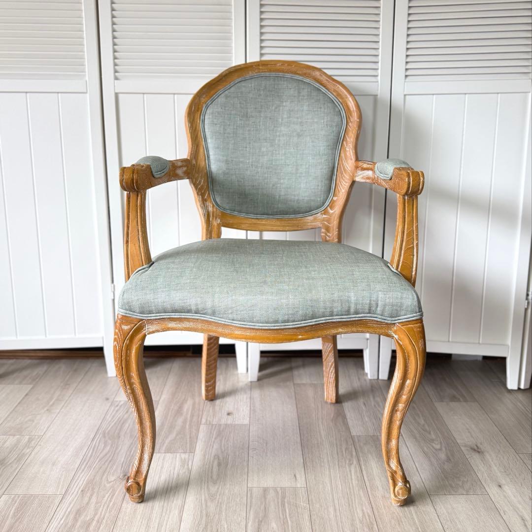 シャビーシック スタイリングチェア LUMINOUSアッシュグレー アームチェア