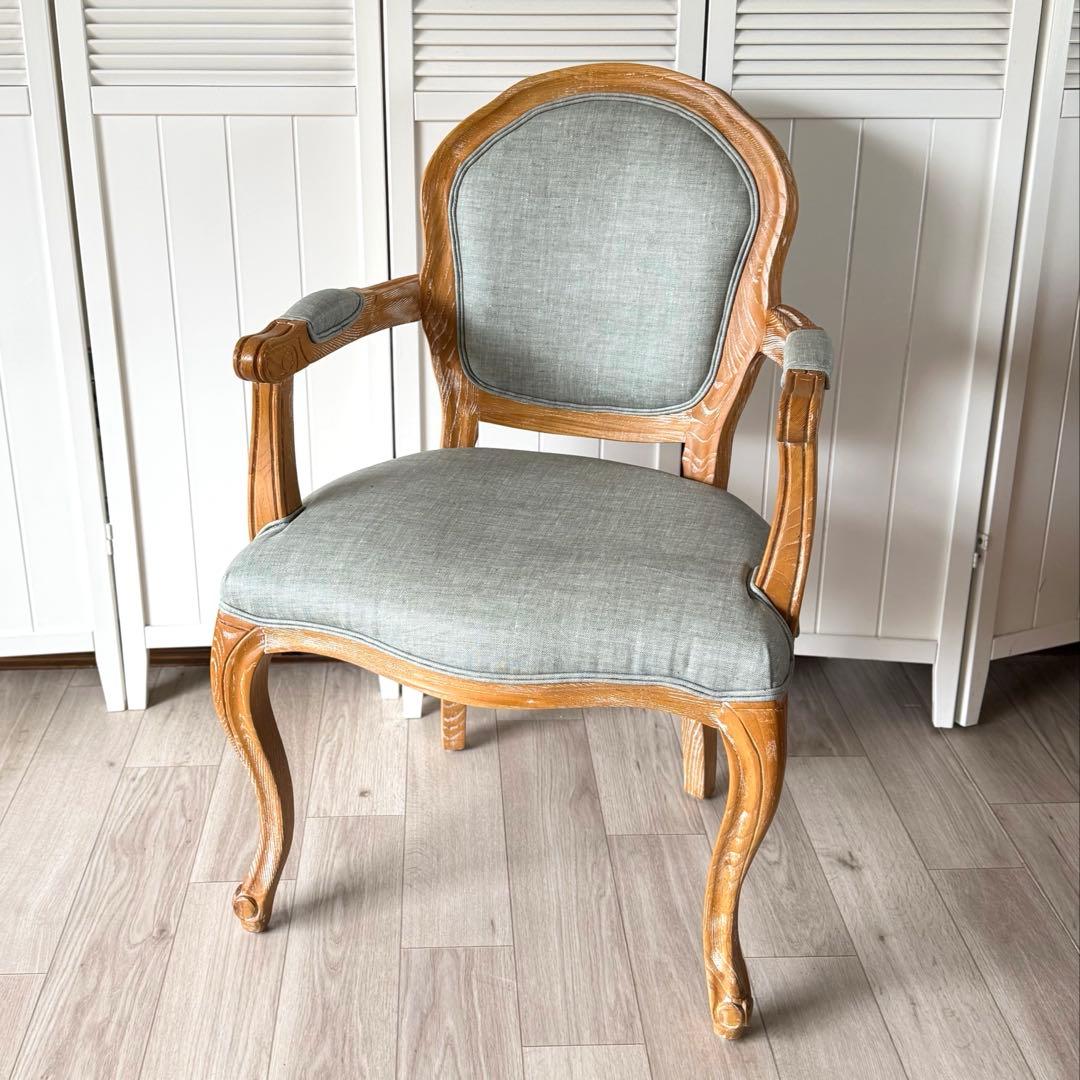 シャビーシック スタイリングチェア LUMINOUSアッシュグレー アームチェア