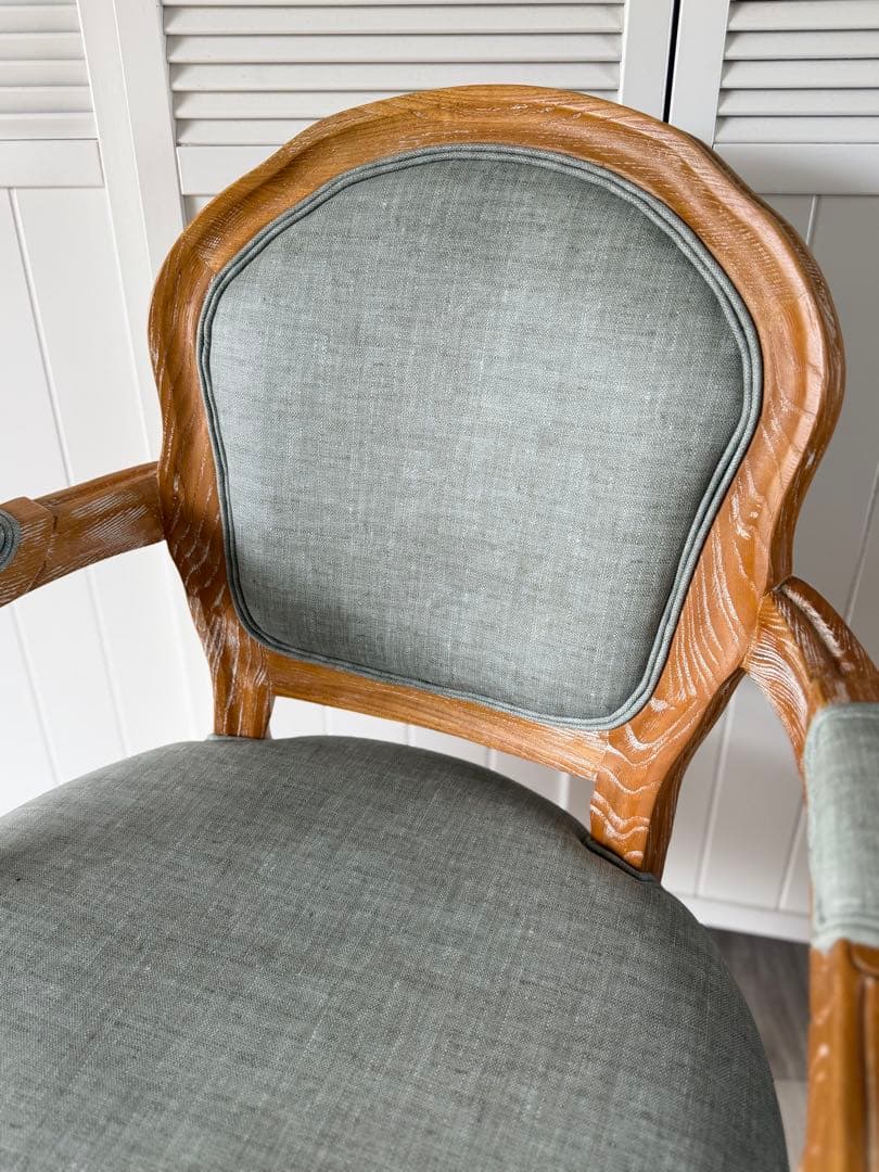 シャビーシック スタイリングチェア LUMINOUSアッシュグレー アームチェア