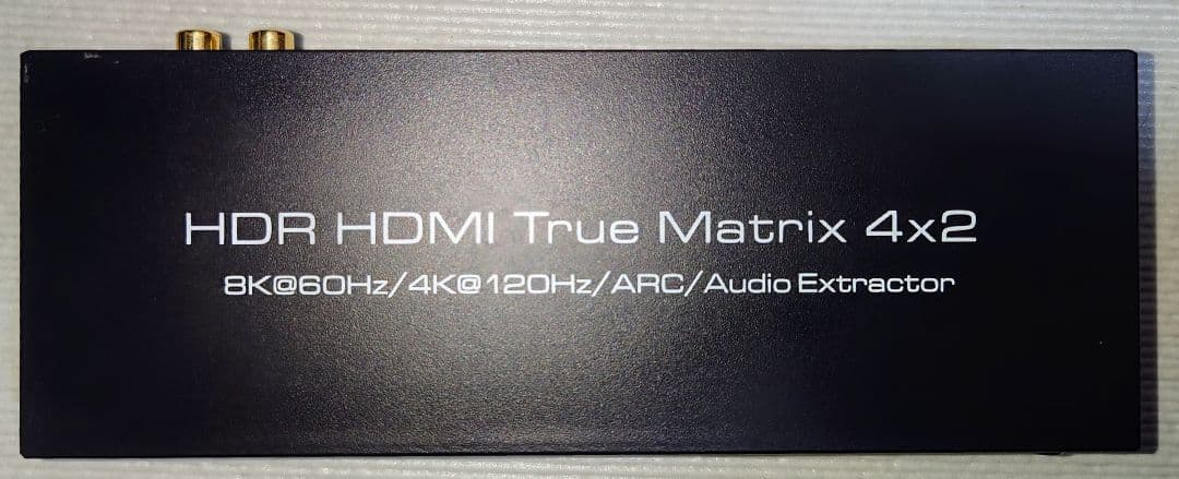 8K HDMIマトリックス 4入力2出力 2.1 4K 120Hz PS5対応