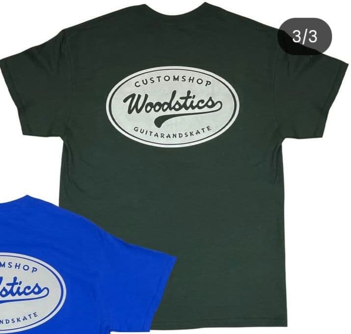 ミュージシャン WoodStics CUSTOM SHOP Pocket Tee Forest