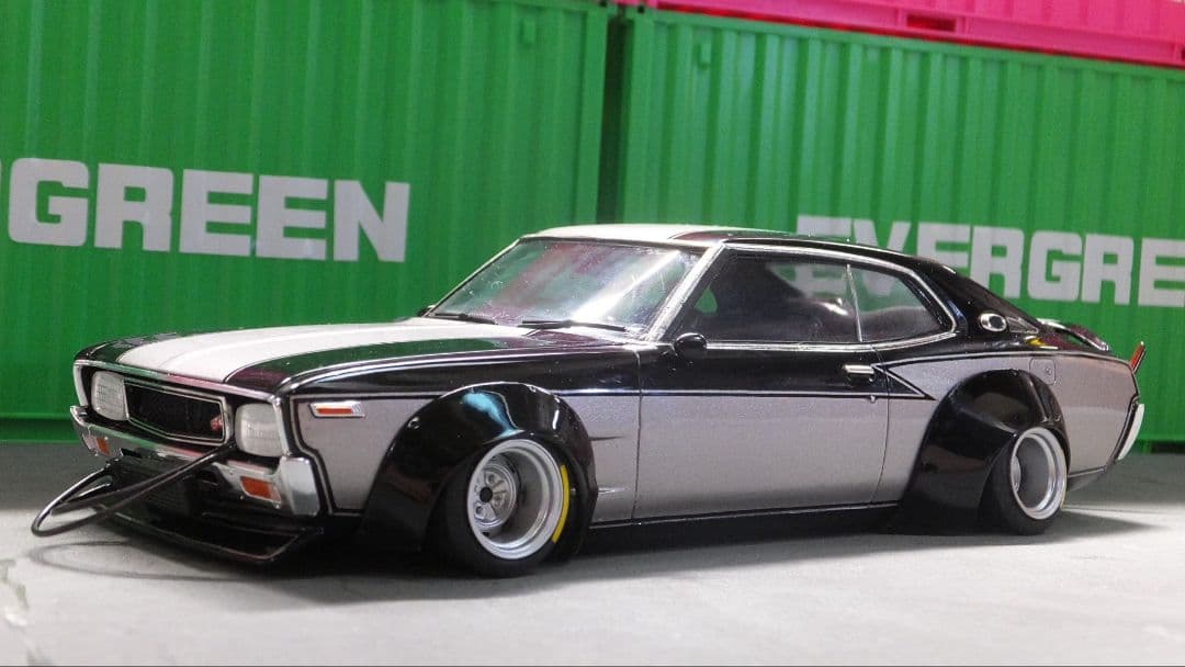 仕上げ中　1/24 ブタケツ　ローレル　SGX 街道レーサー　c130 加工鉄珍