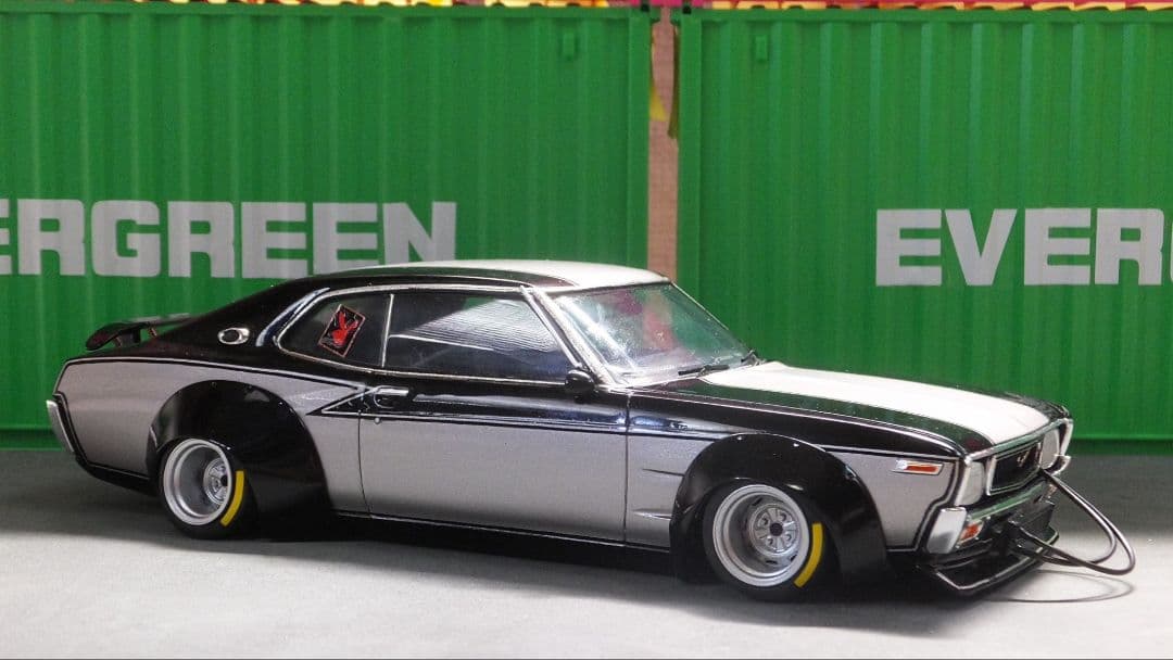 仕上げ中　1/24 ブタケツ　ローレル　SGX 街道レーサー　c130 加工鉄珍