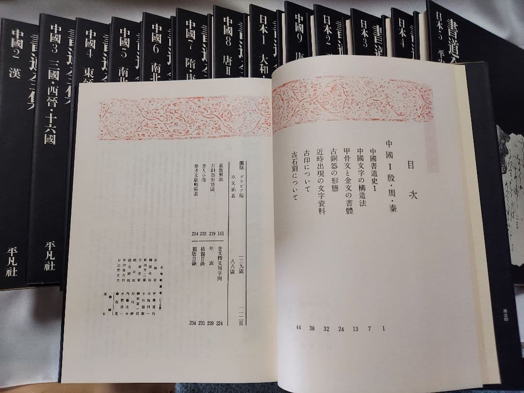 書道の参考書(書道全集)１４冊　上巻
