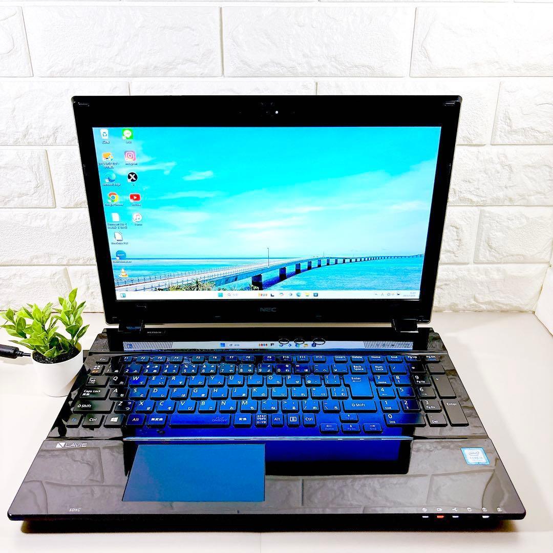 快適SSD✨フルHD メモリ8GB カメラ すぐ使える ノートパソコン NEC