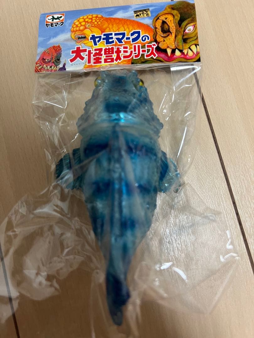 ヤモマーク ソフビ カサゴ クリア成型　青