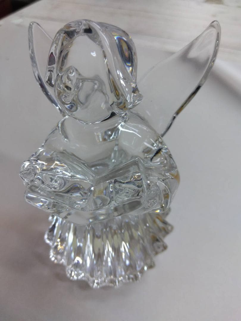 S☆ バカラ クリスタルエンジェル置物 約10cm