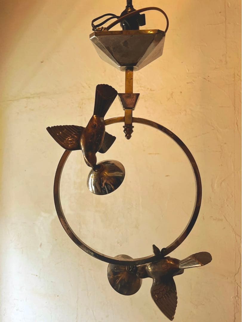 ジャンク アイアン 鳥 天井照明 インテリア