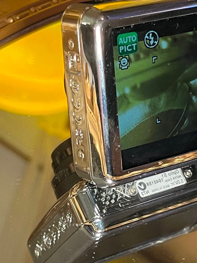 PENTAX Optio S1 鏡面シルバー 美品 電池2個 充電器付