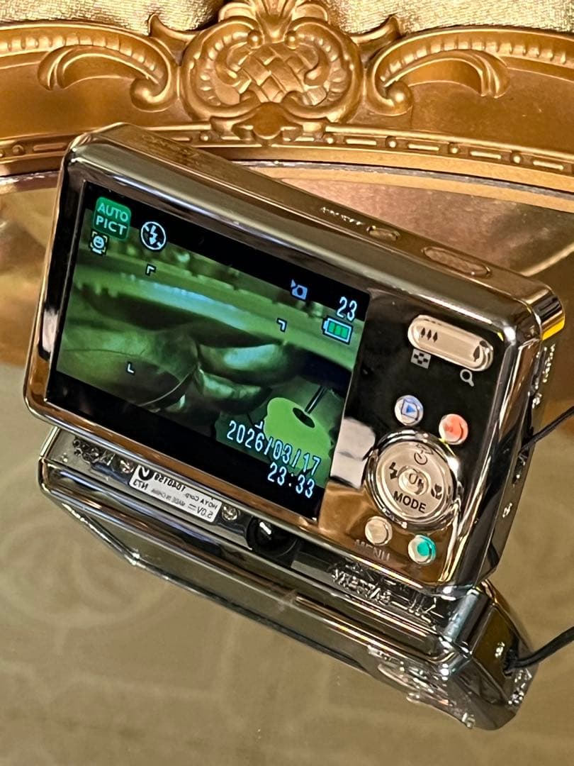 PENTAX Optio S1 鏡面シルバー 美品 電池2個 充電器付