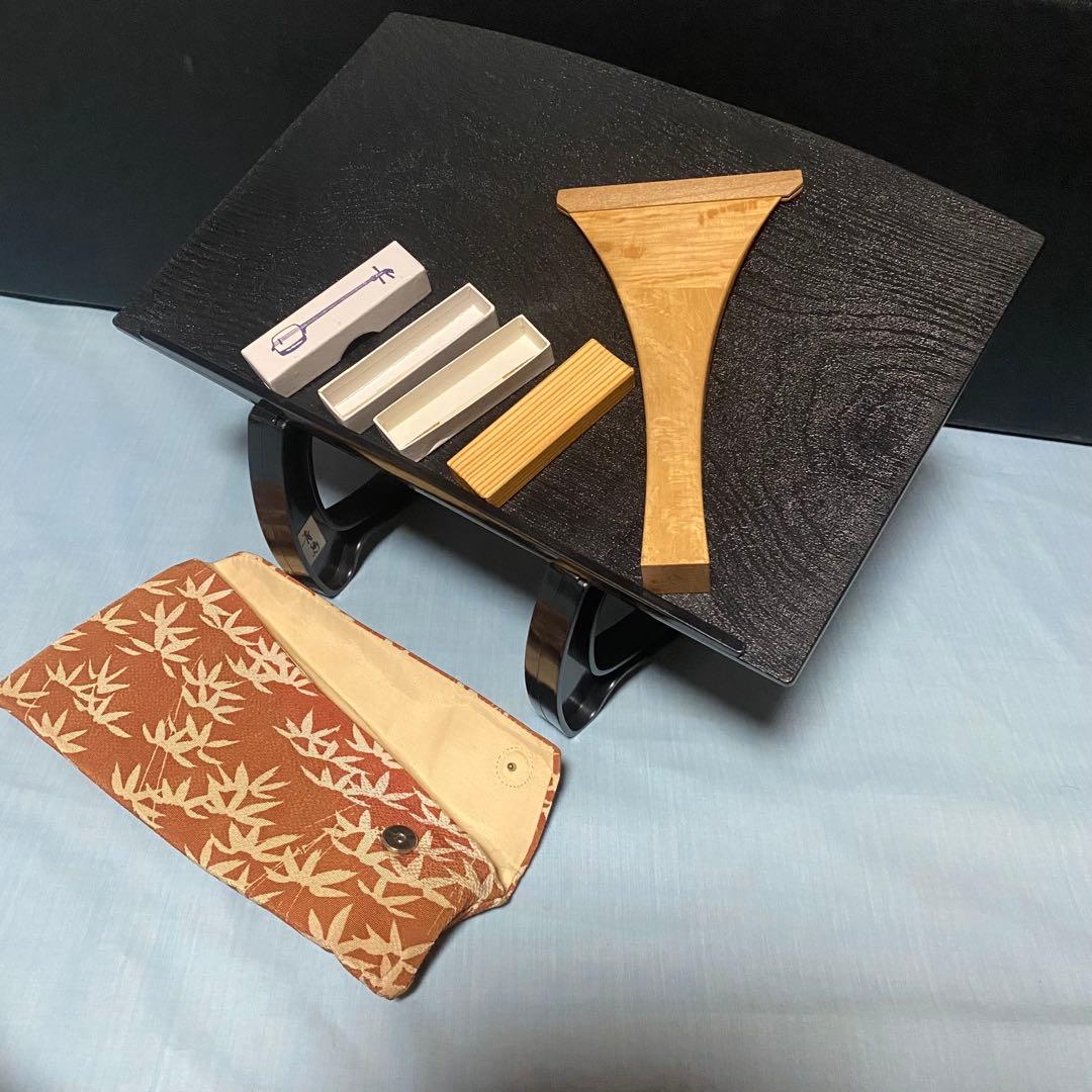 三味線　細棹　両面皮破れ無しハードケース付