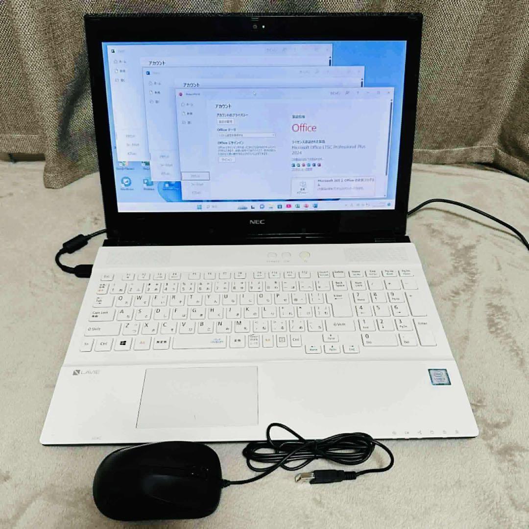 S130 NECノートパソコンSSD第7世代Windows11オフィス2024付