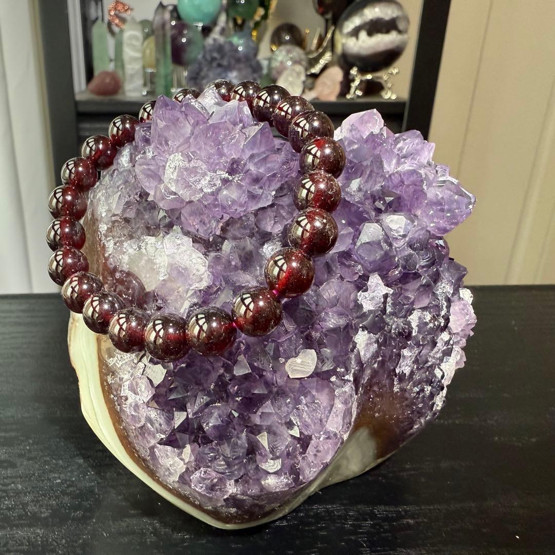 天然石アメジストの原石　置物NO.062611