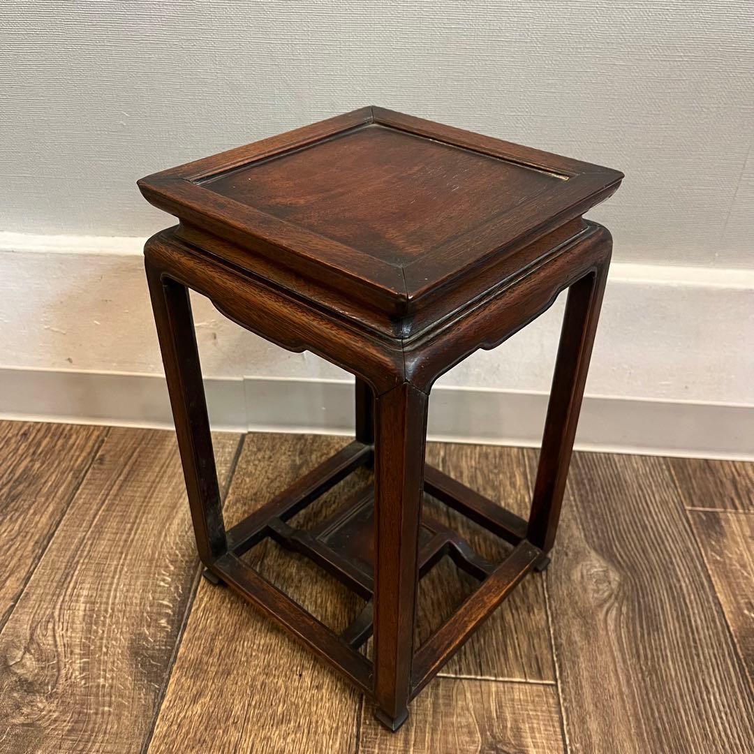 花台 飾り台 香炉台 飾台 唐木 花梨 紫檀