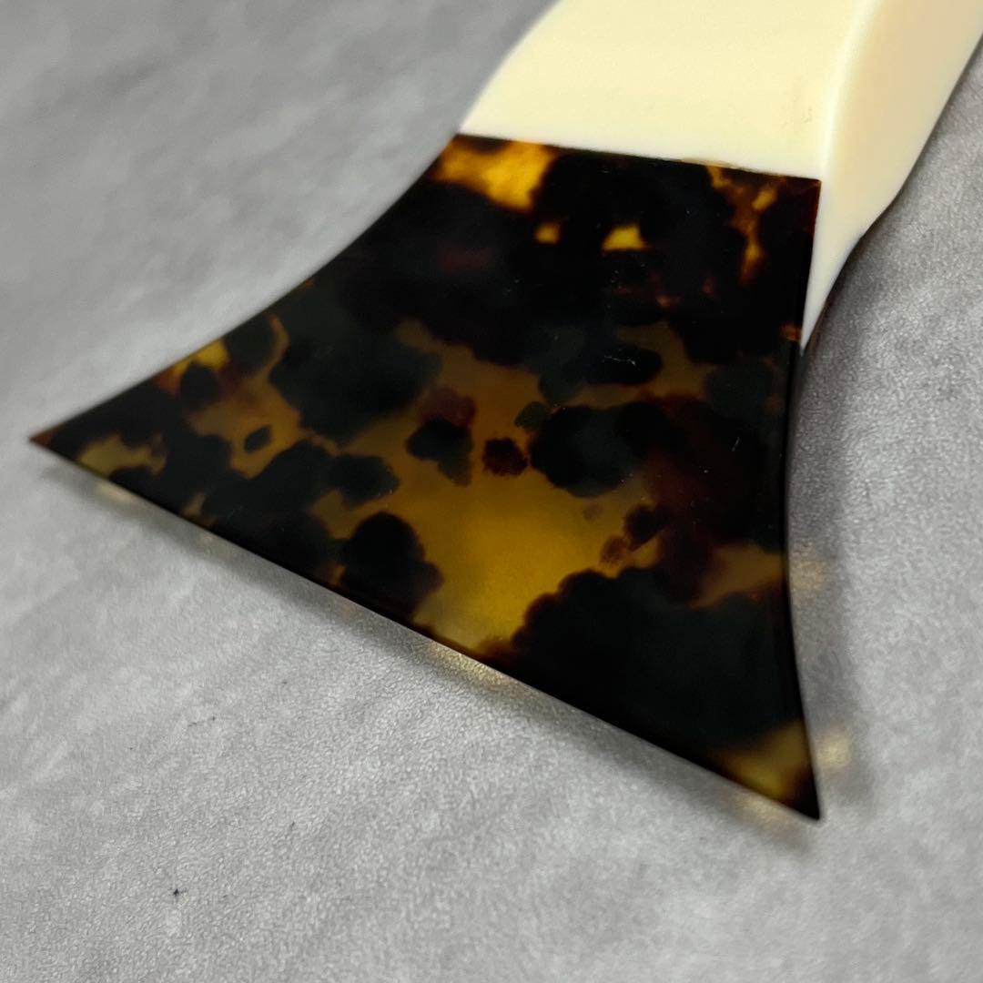 状態良好　先端欠けなし　三味線　津山撥　バチ　天然素材　開き約13cm　地唄