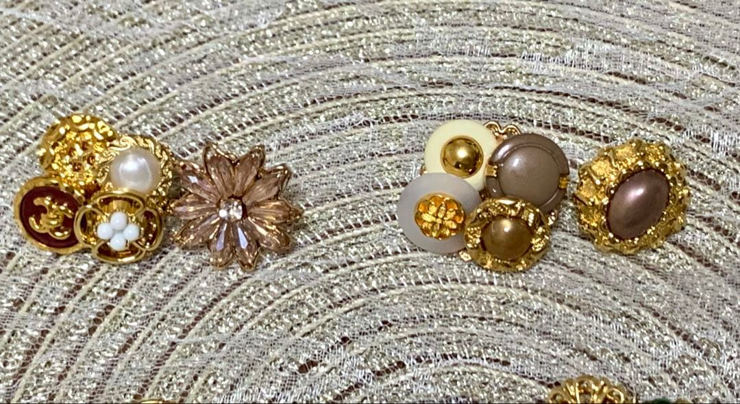 ハンドメイドピアス＊ボタンアクセサリー③