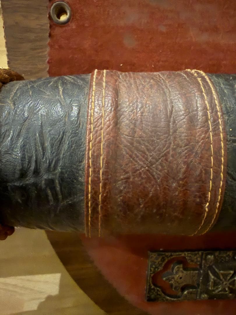 ヴィンテージ テキサスロングホーン 壁掛け オブジェ 80cm 水牛 角 紋章