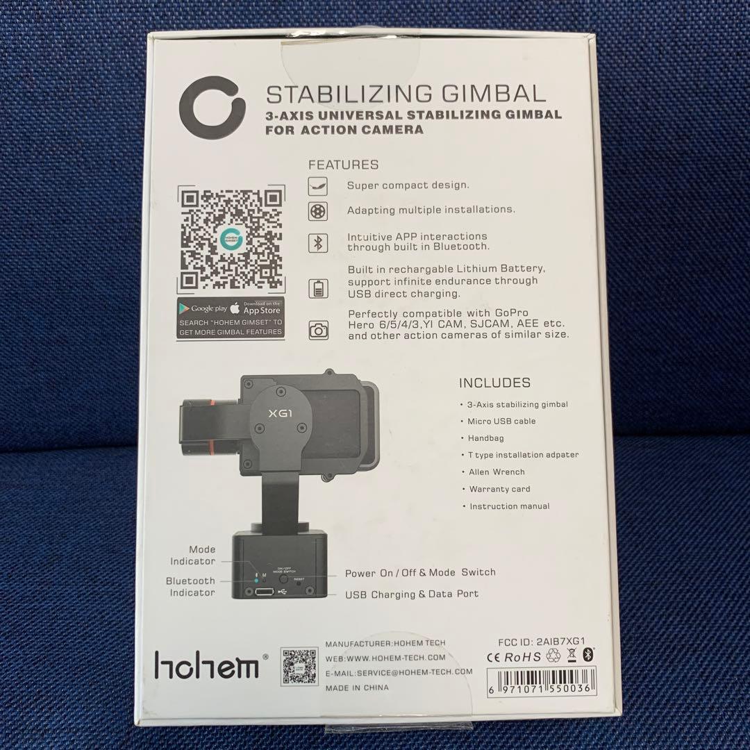 ホーエン(Hohem) 3軸 アクションカメラ用 スタビライザー XG1