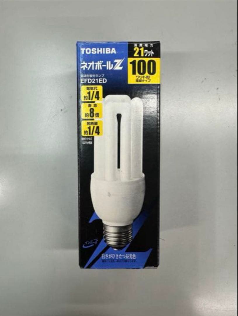 【電球色】TOSHIBA EFD21EL 21W 電球型蛍光ランプ ネオボールZ