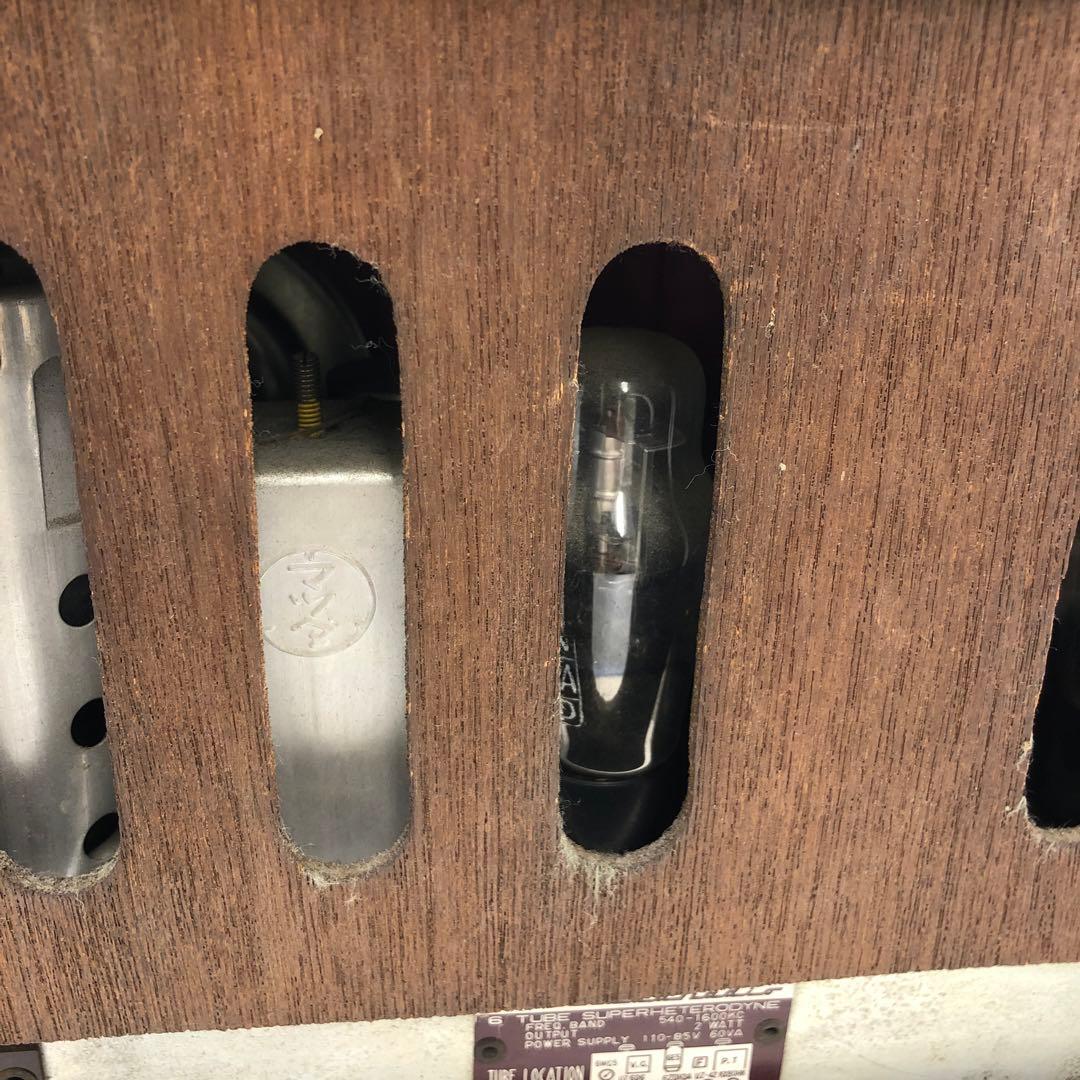 マツダラジオ　　真空管レトロラジオ　6UB-38