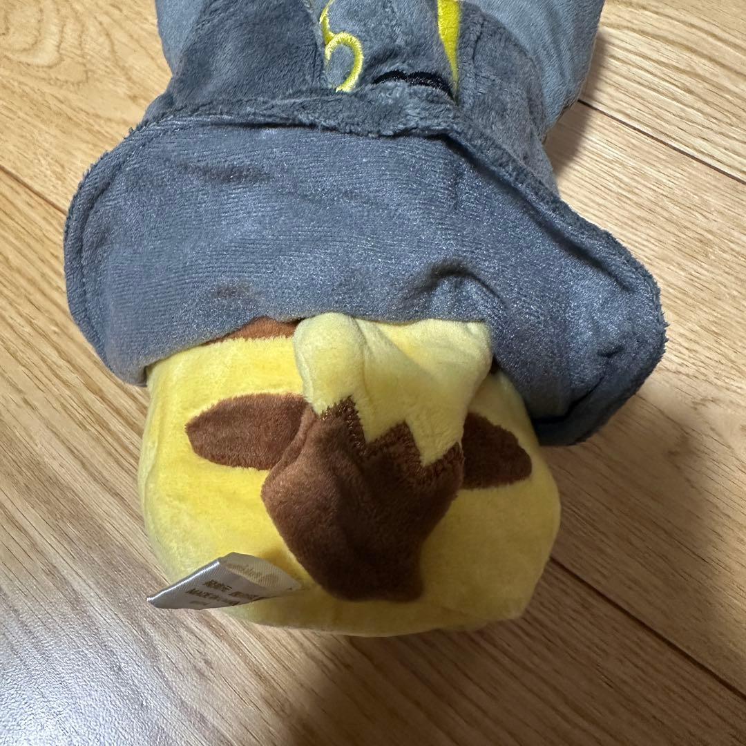 ポケモンセンター ぬいぐるみ 黒いレックウザポンチョを着たピカチュウ