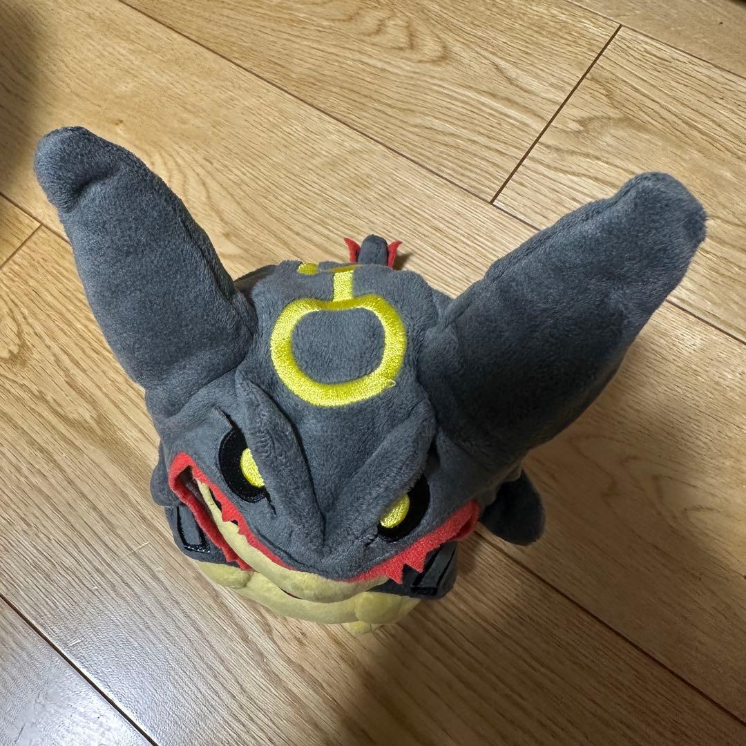 ポケモンセンター ぬいぐるみ 黒いレックウザポンチョを着たピカチュウ