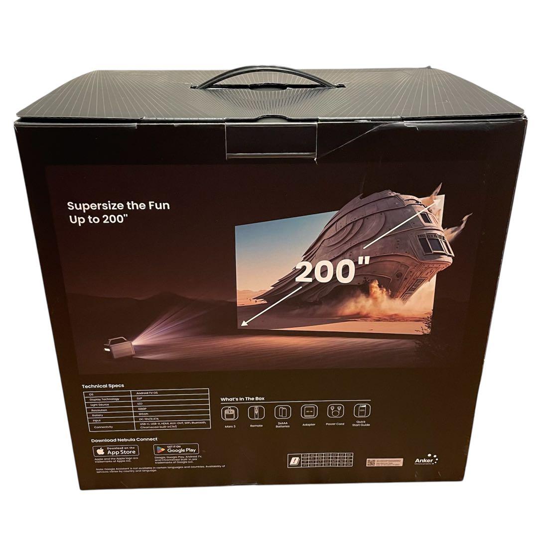 【新品級】Anker Nebula Mars 3 【視聴のみ使用】