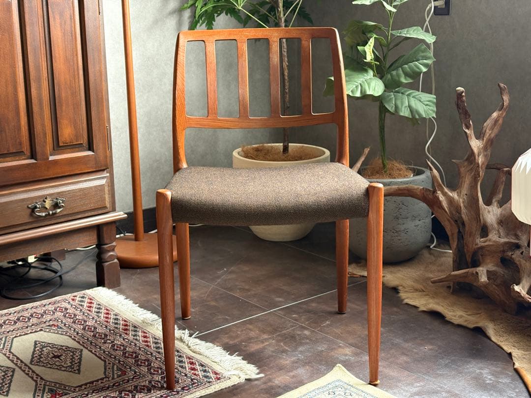 ④J.L. Møllers JLモラー　北欧ヴィンテージチェア　チーク材　NZ