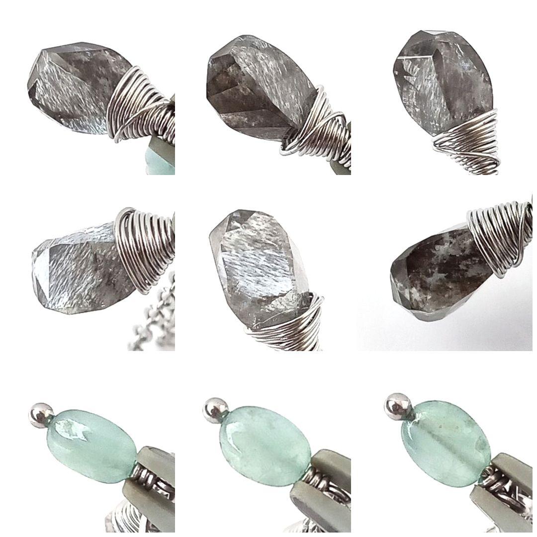 ネックレス｜心の癒やし・対話力向上など｜モスアクアマリン×グランディディエライト