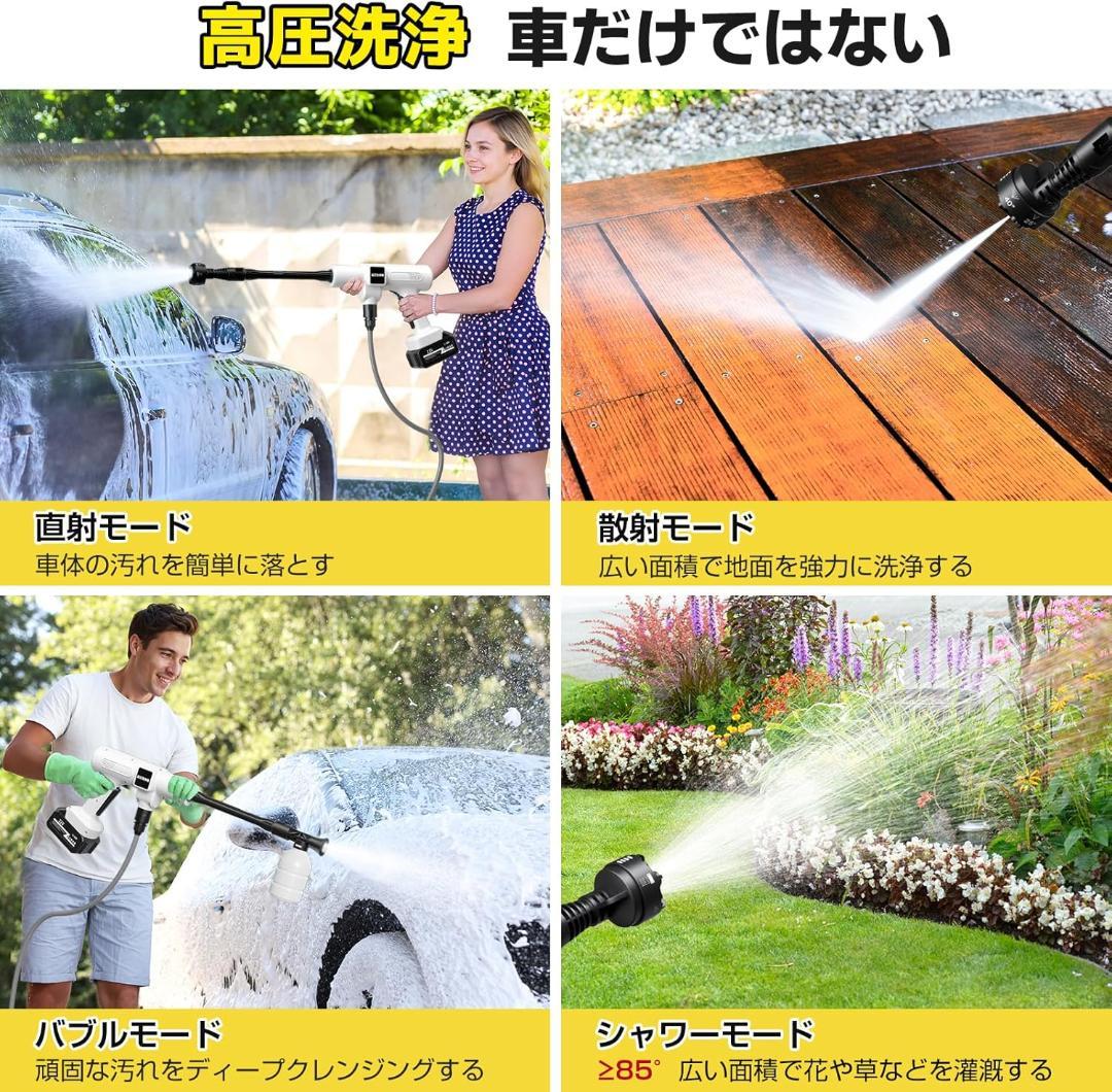 新品 充電式 高圧洗浄機 20000mAh コードレス