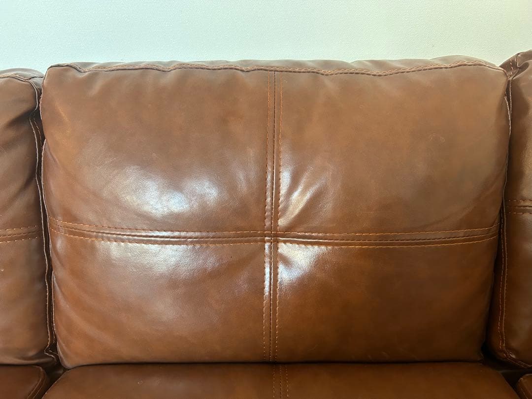 カルロス　3人掛けL字ソファ　オットマン付き