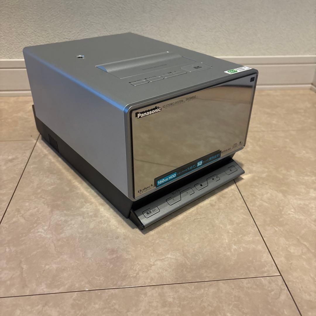 ラジオ・コンポ Panasonic D-dock SA-SX850 HDD&SD 160G