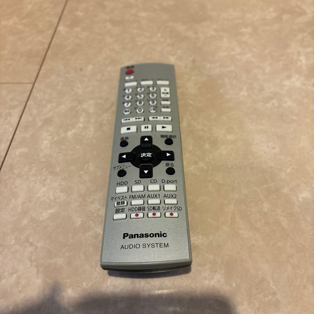 ラジオ・コンポ Panasonic D-dock SA-SX850 HDD&SD 160G