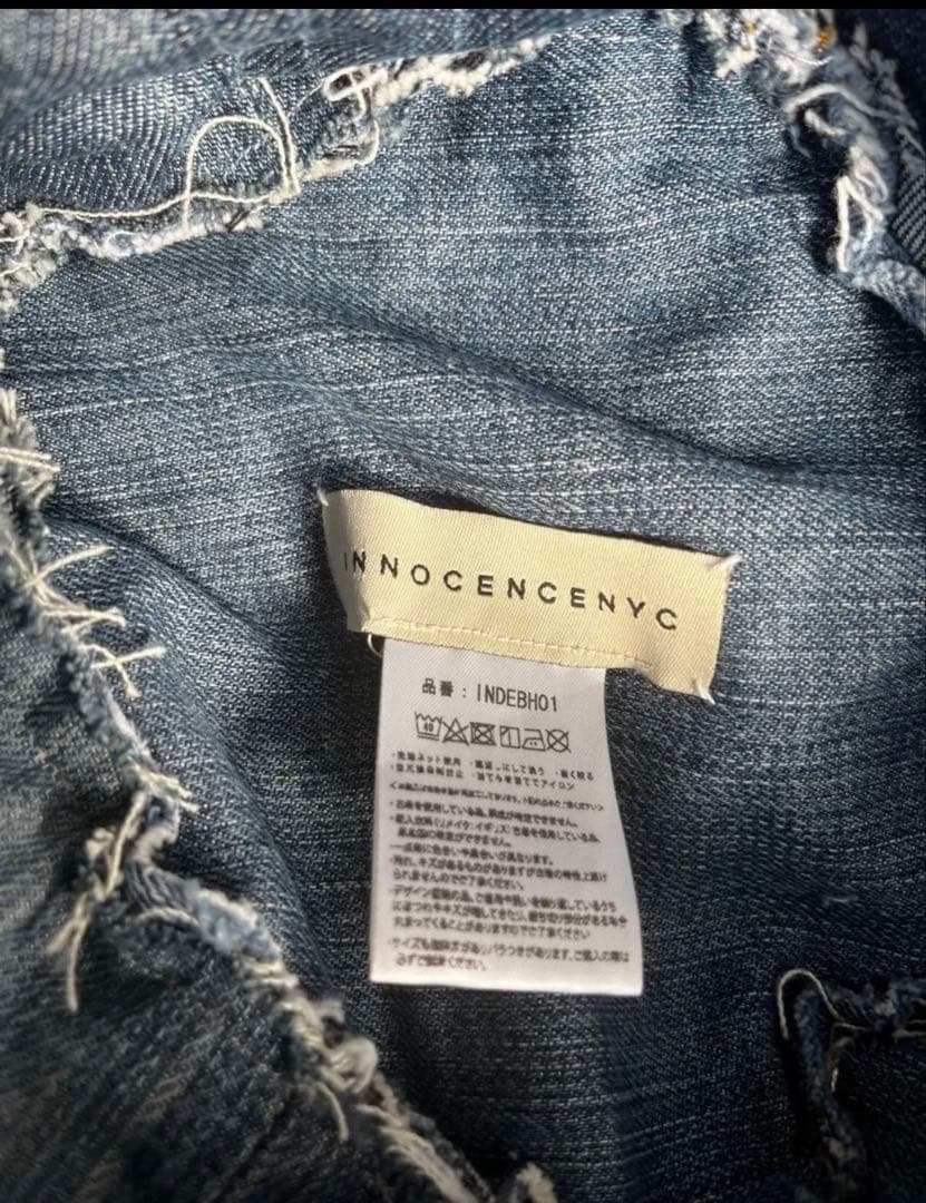 美品　innocence nyc ダメージ加工　帽子　ハット　INDEBH01