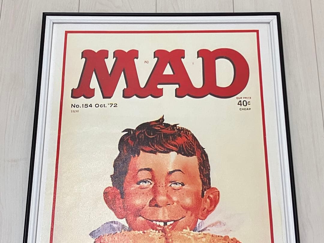 【額縁付き】A2 ポスター MAD Magazine マッドマガジン 赤