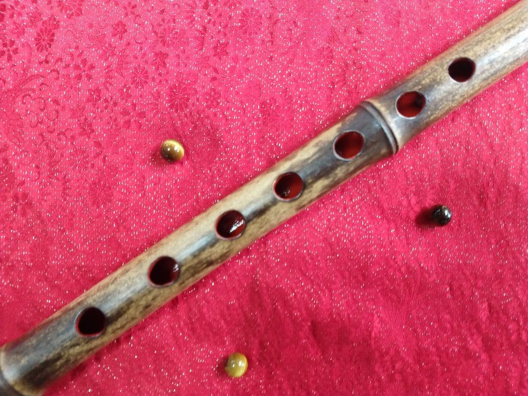 10 極め鳴り　龍首笛　古典調七穴三本調子　金属入り　根岸篠笛工房　参差の笛