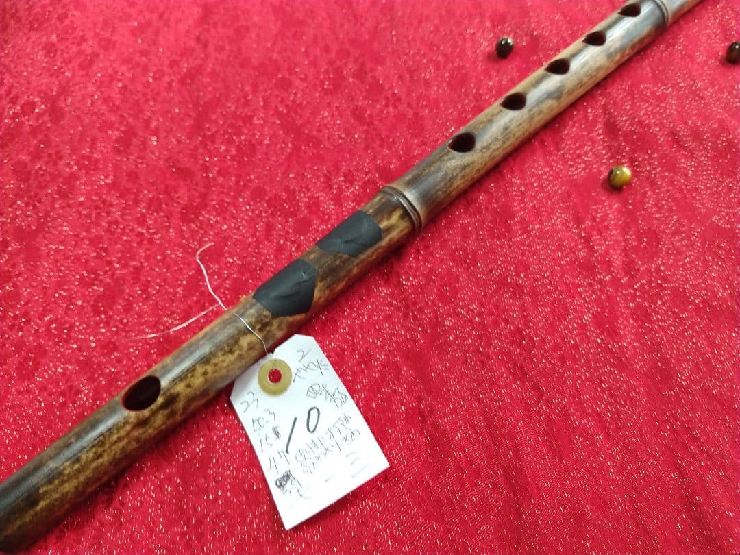 10 極め鳴り　龍首笛　古典調七穴三本調子　金属入り　根岸篠笛工房　参差の笛