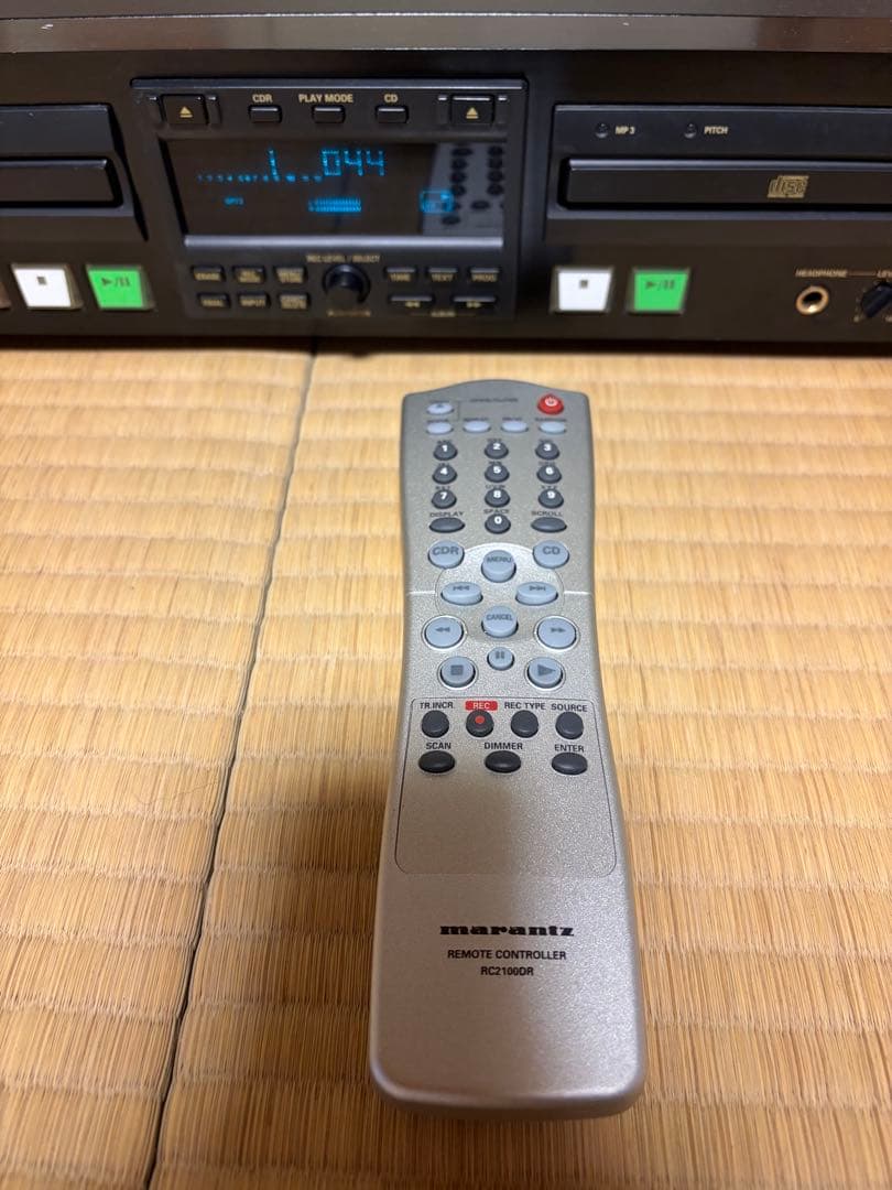 Marantz CDR510 右デッキ再生OK 左トレイ不良　内部清掃済