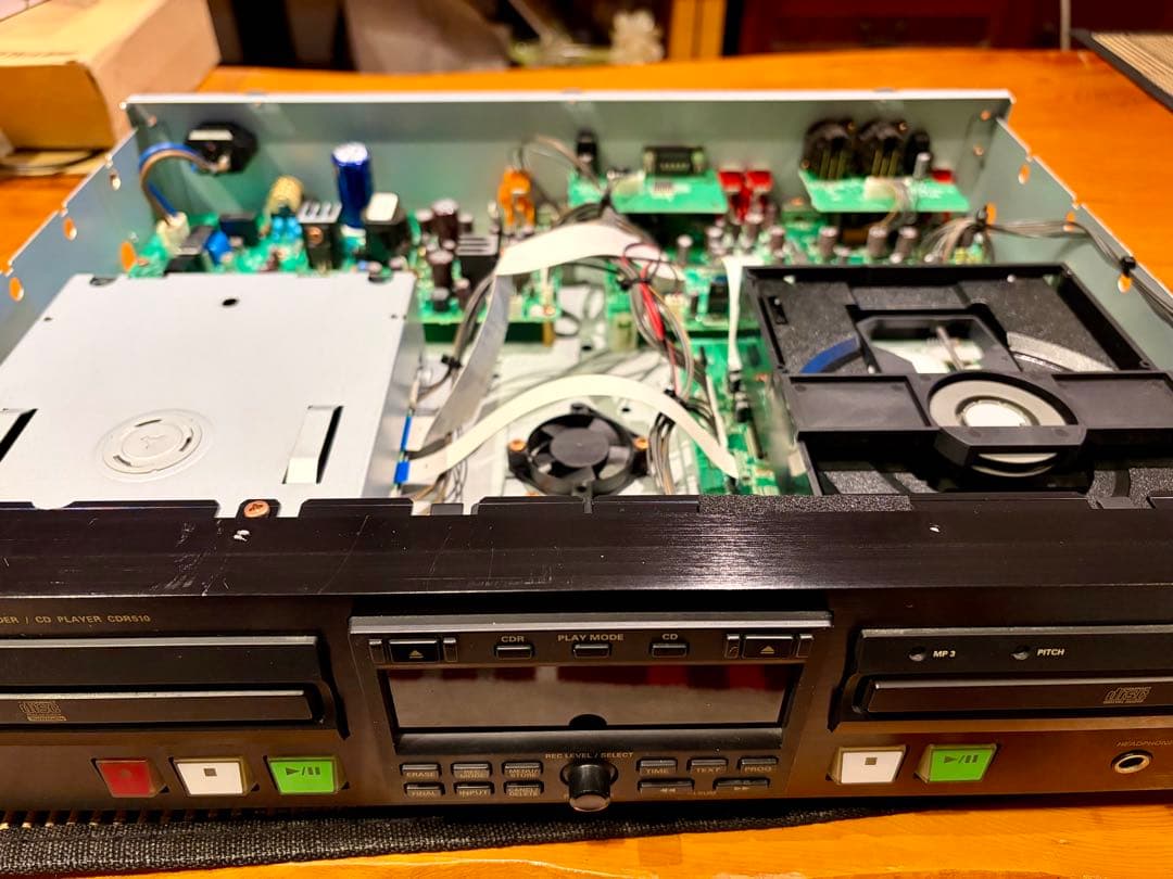 Marantz CDR510 右デッキ再生OK 左トレイ不良　内部清掃済