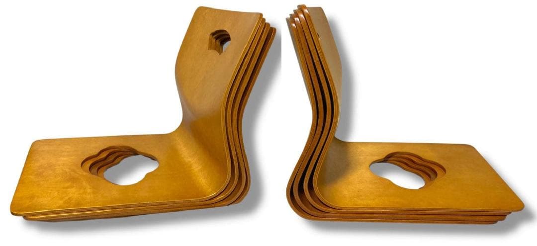 HIKARI 光製作所 曲げ木 座 椅子 4脚 セット 和 モダン 家具 イス